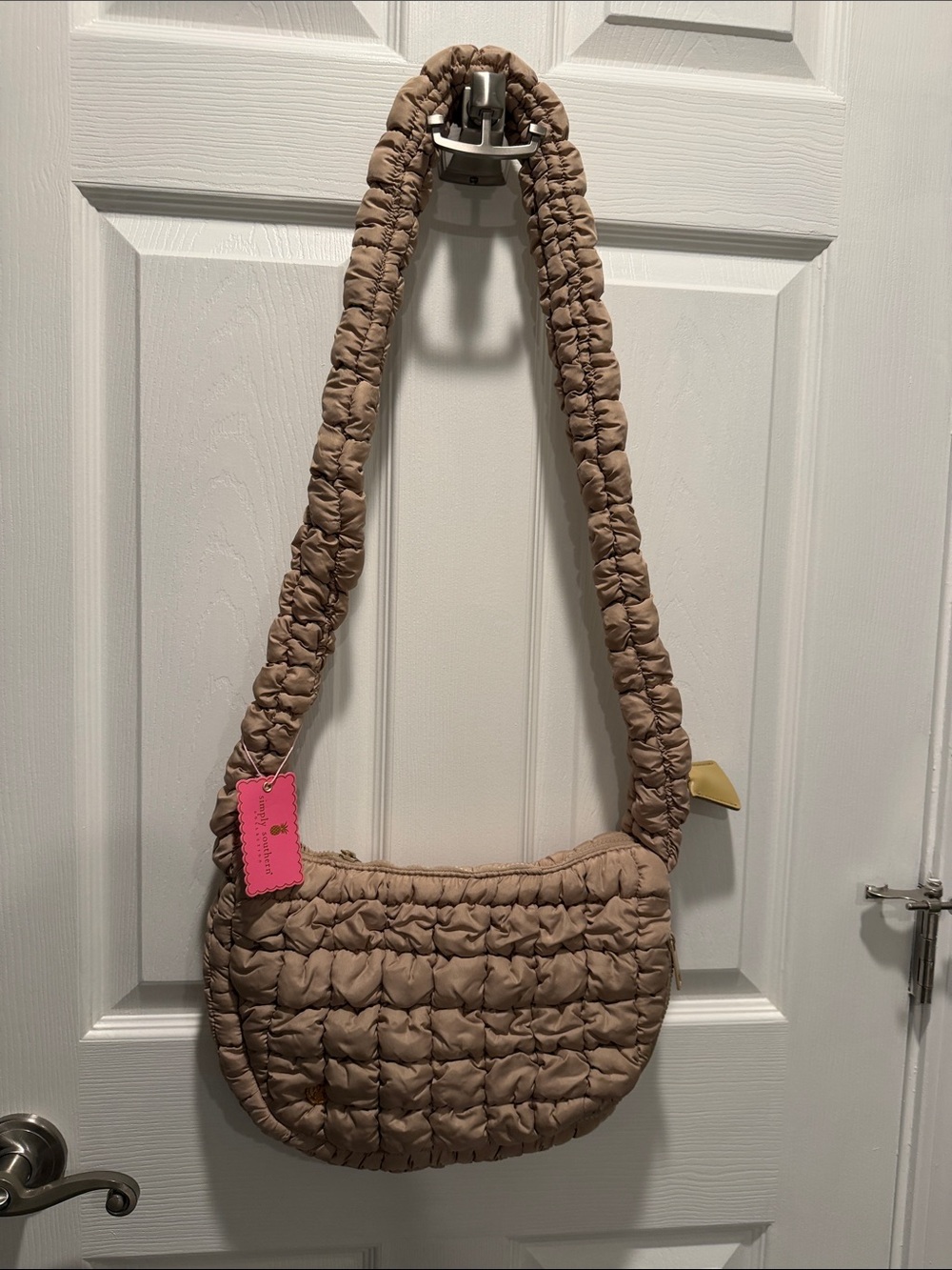 Simply Southern Puff Shoulder Bag in mocha- Women Bags